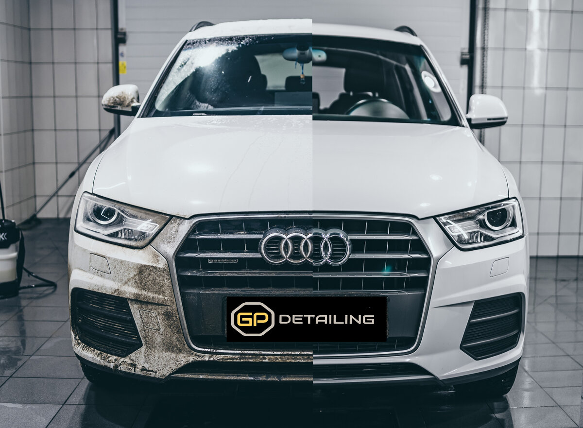 Наглядный пример трехфазной мойки на Audi Q-3