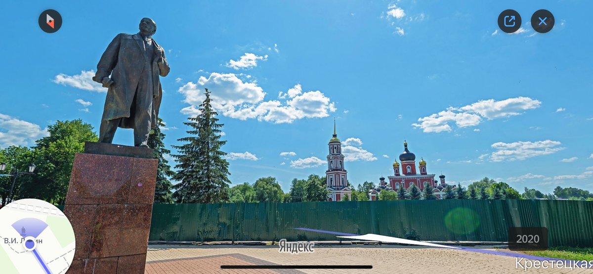 Воскресенская улица, излюбленное место отдыха рушан. Фото с Яндекс.Карт