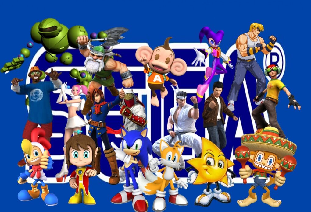 Найди персонажа. Sega персонажи. Персонажи игр сега. Сега Корпорация. Сега популярные персонажи