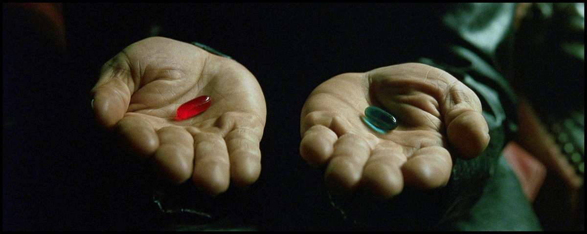 Кадр из фильма "Матрица".