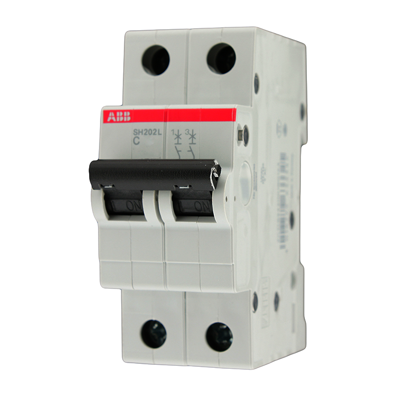 Двухполюсный автоматический выключатель.