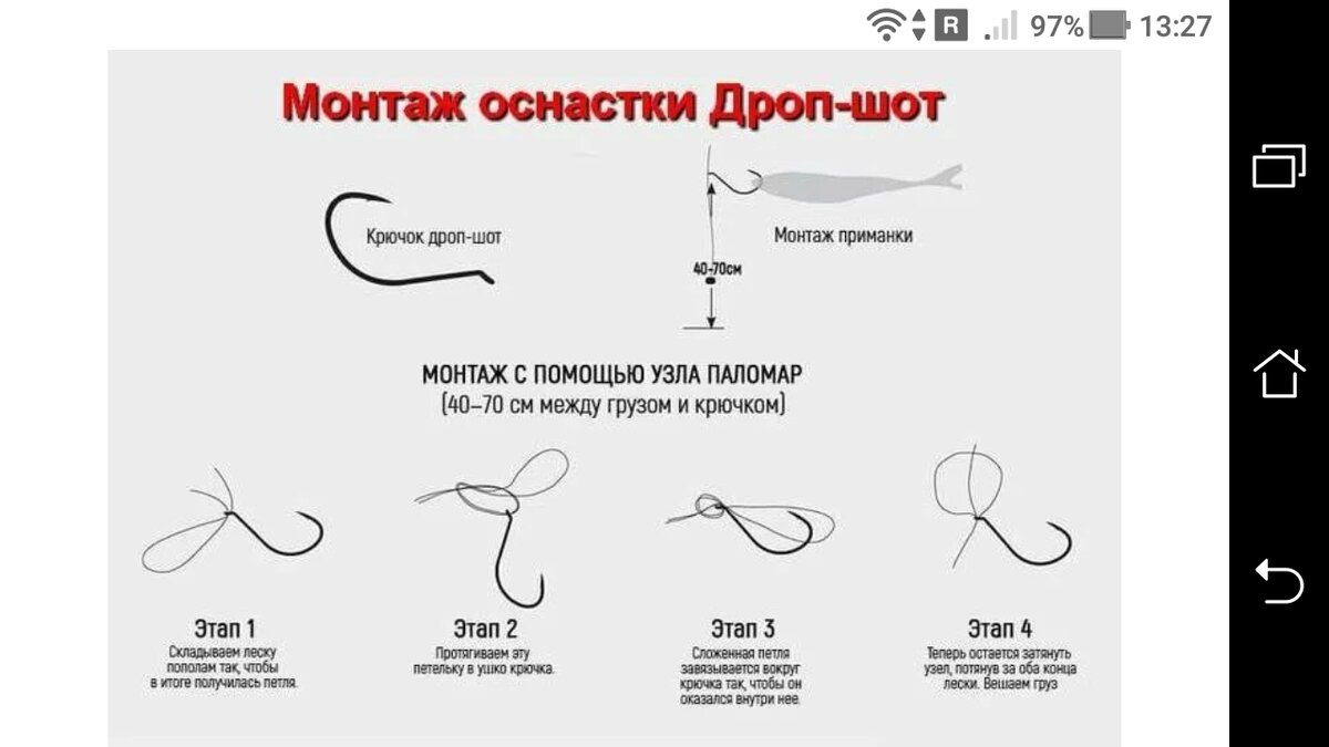 Дроп шот оснастка на судака схема Оснастка Drop-shot на спиннинг с офсетным крючком на щуку + свинцовый груз от 0.