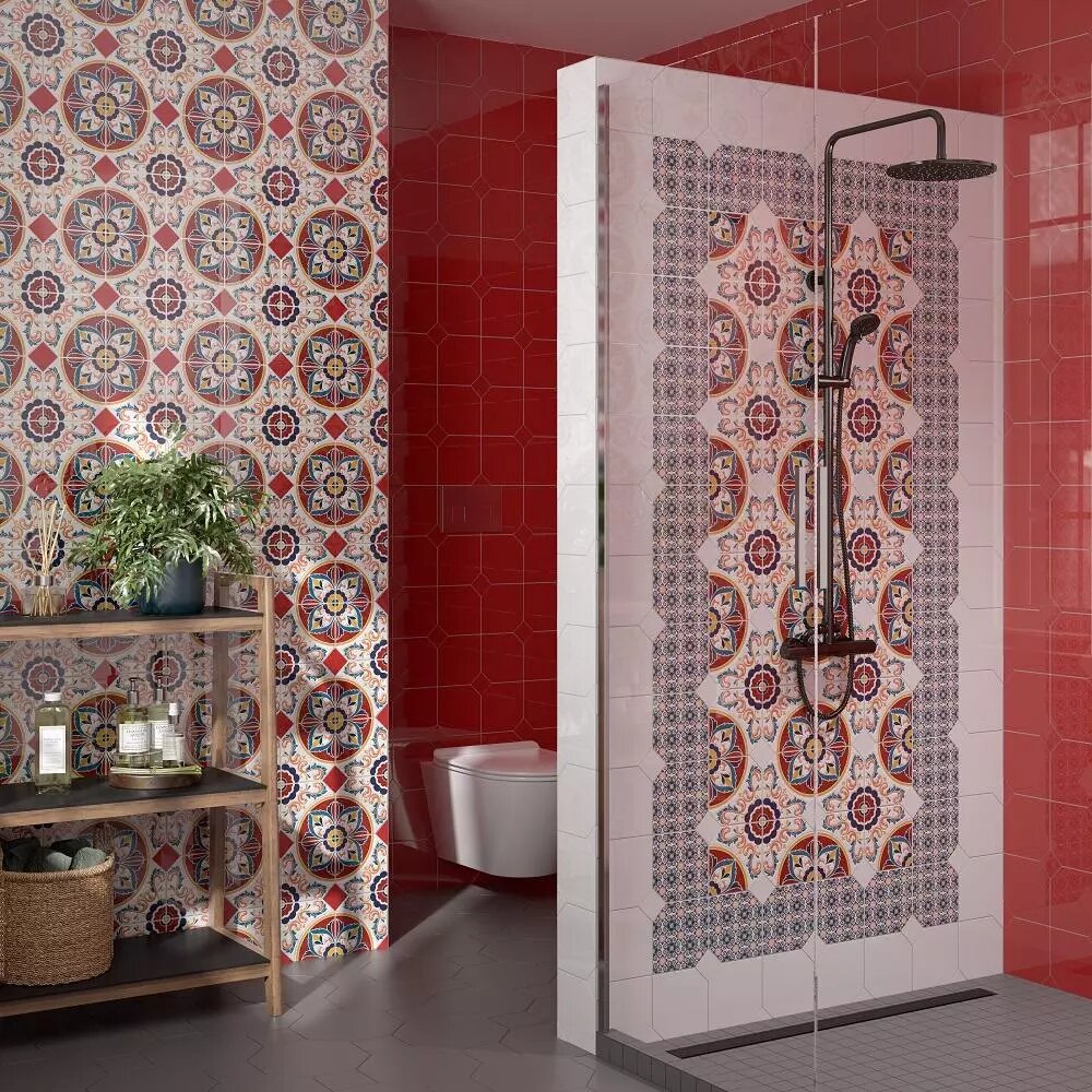 KERAMA MARAZZI | Декоры коллекции "Болао", базовая плитка "Граньяно"