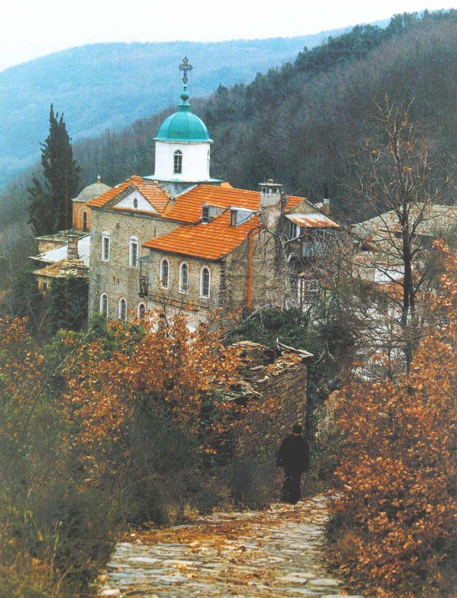 гора афон храмы