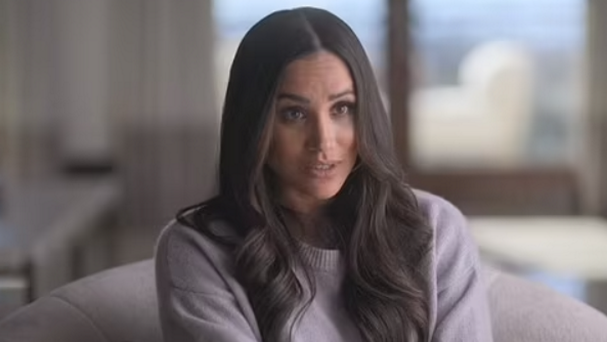 Кадр из доксериала «Гарри и Меган»