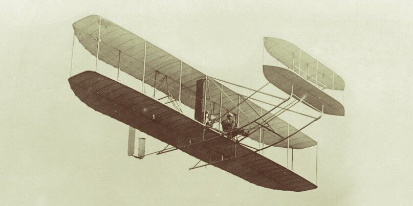 Орвилл Райт демонстрирует военным возможности заказанного ими аэроплана «Флайер А», сентябрь 1908 г.