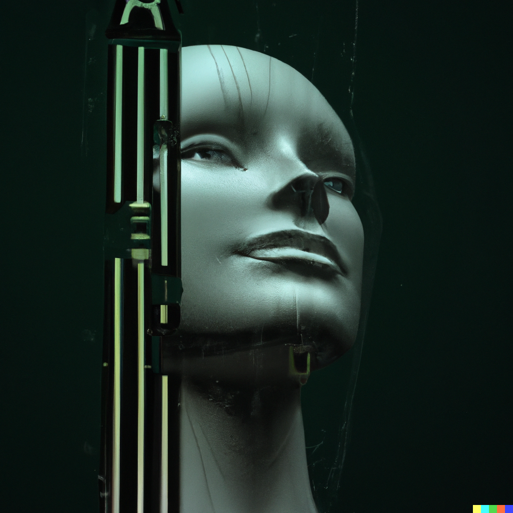 Эту картину нарисовал мне другой ИИ с запросом - draw AI in form of abstract digital art - нарисуй ИИ в  абстрактной форме.  Вот так ИИ себя видит.