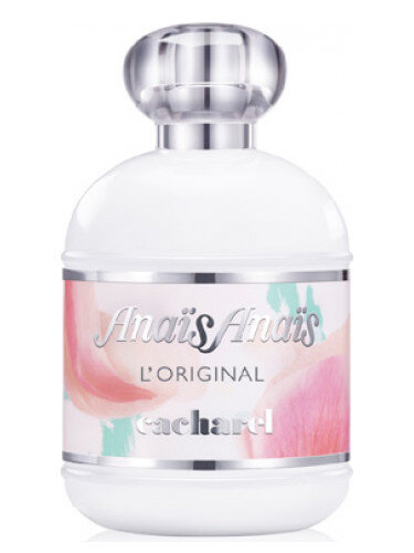 Anais Anais L’Original Eau de Toilette Cacharel — это аромат для женщин, он принадлежит к группе цветочные. Anais Anais L’Original Eau de Toilette выпущен в 2014 году. Верхние ноты: Гиацинт и Жимолость; средние ноты: Лилия, Ландыш, Жасмин, Иланг-иланг и Роза; базовые ноты: Мох, Мускус, Ветивер, Сандал и Черная смородина.