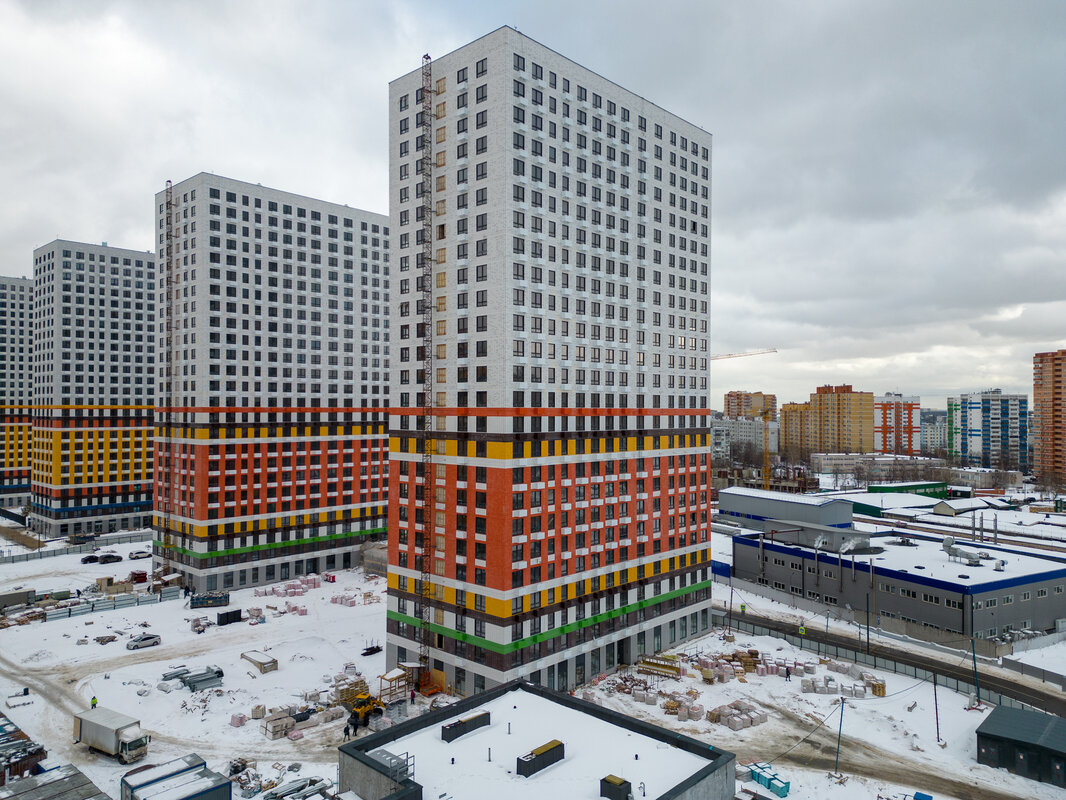 Жулебино парк фото микрорайона ЖК Жулебино парк - Ход строительства - 3 марта ЖК Жулебино парк Дзен