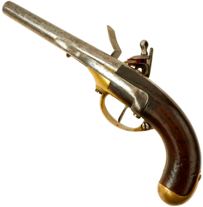 Французский револьвер. Старые французские пистолеты.