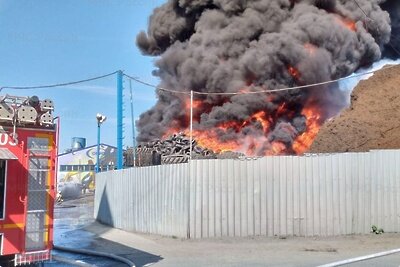    Пожар в Дзержинском © Сайт Главного управления МЧС России по Московской области