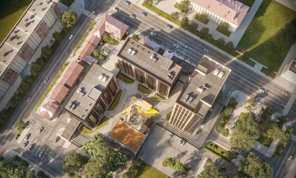 Чего-то за забором не хватает... Наверно, машин...