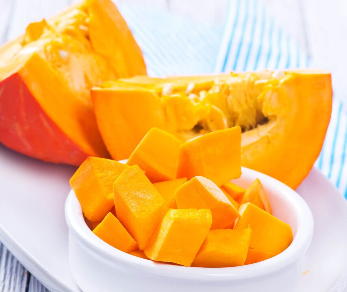 Тыква кусочками