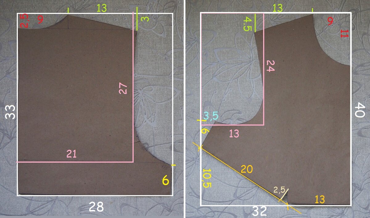 Спинка и полочка