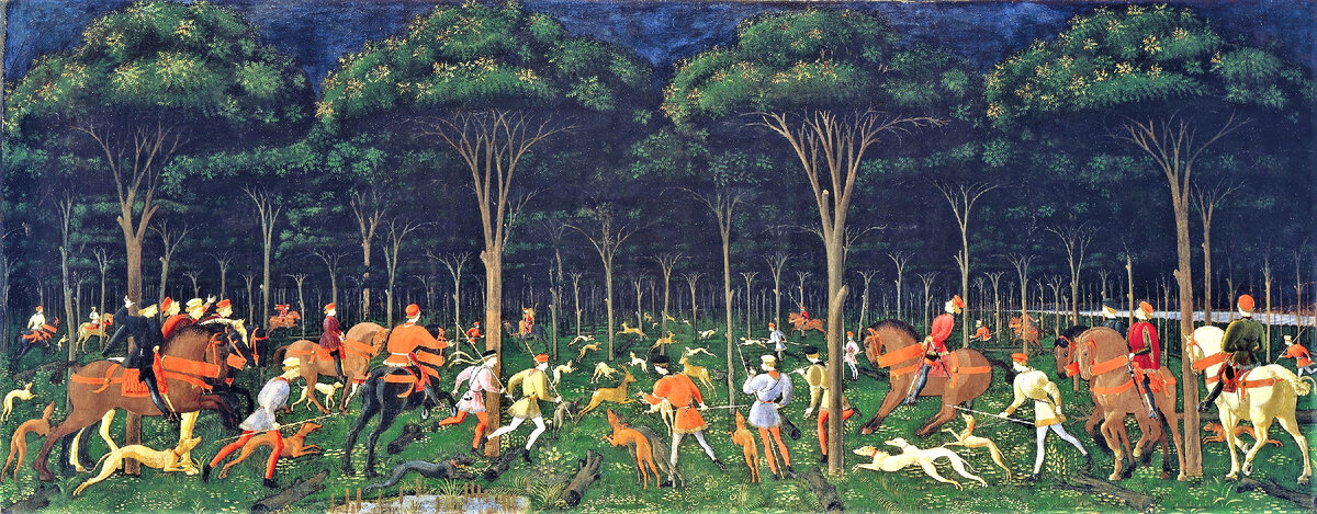 «Ночная охота» Паоло Уччелло около 1470 года