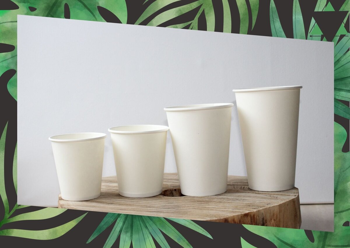 Обычные пластико-бумажные стаканчики. 
