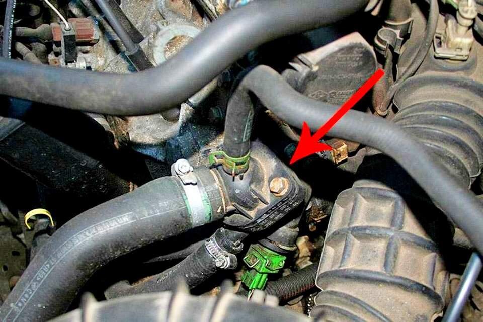 Место расположение термостата