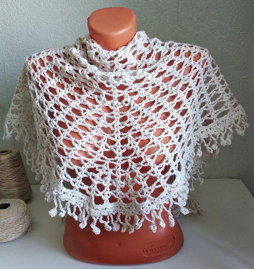 косынка крючком