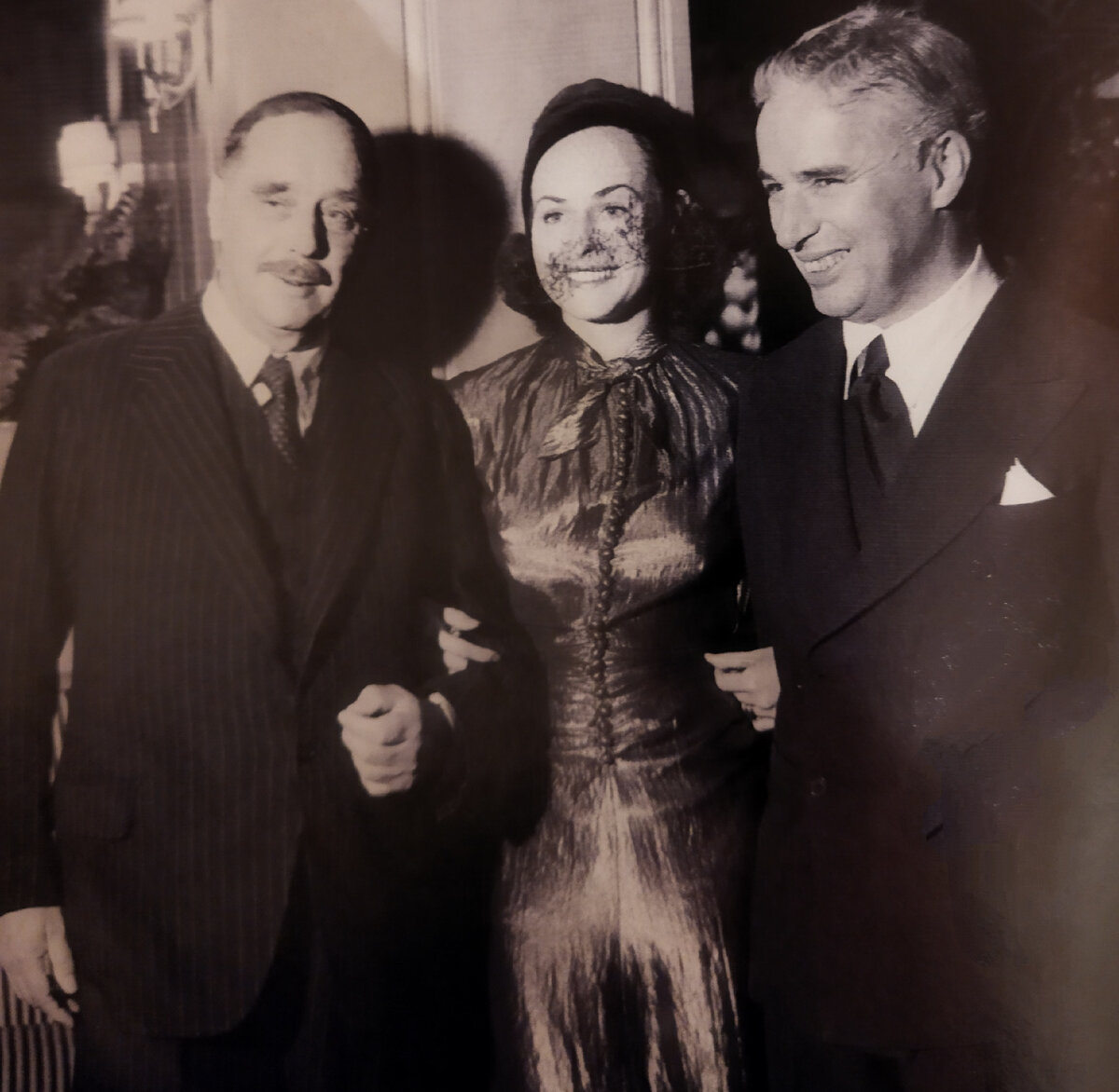 Герберт Уэллс, Полетт Годдар, Чарли Чаплин