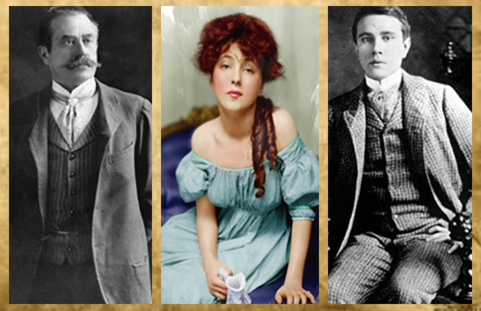 Архитектор Стэнфорд Уайт, модель Эвелин Несбит, миллионер Гарри Тоу.