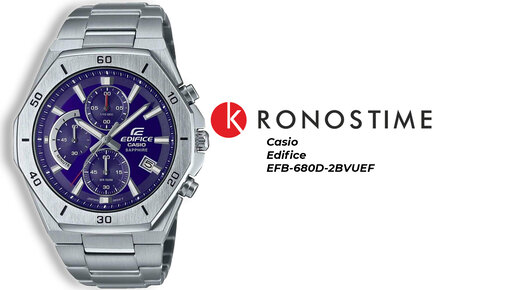 Обзор Edifice | KronosTime.RU Casio Дзен EFB-680D-2BVUEF | часов KronosTime.ru -