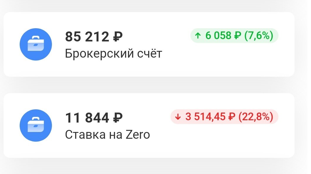 Скрин из мобильного банка Тинькофф