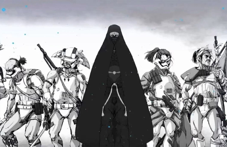 Страница будущей манги «Звездные войны: Видения»