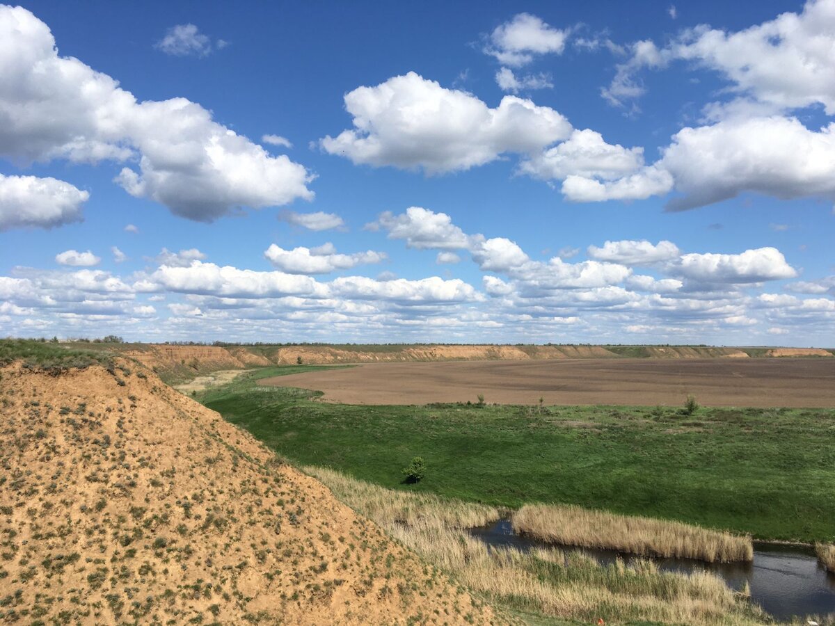 Окраина села Дубовского. Яры.