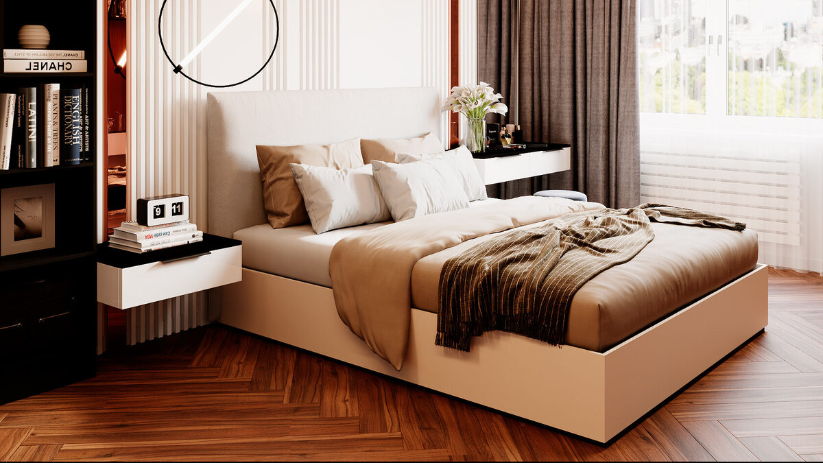 Мебель для спальни в стиле модерн: элегантная простота и легкость