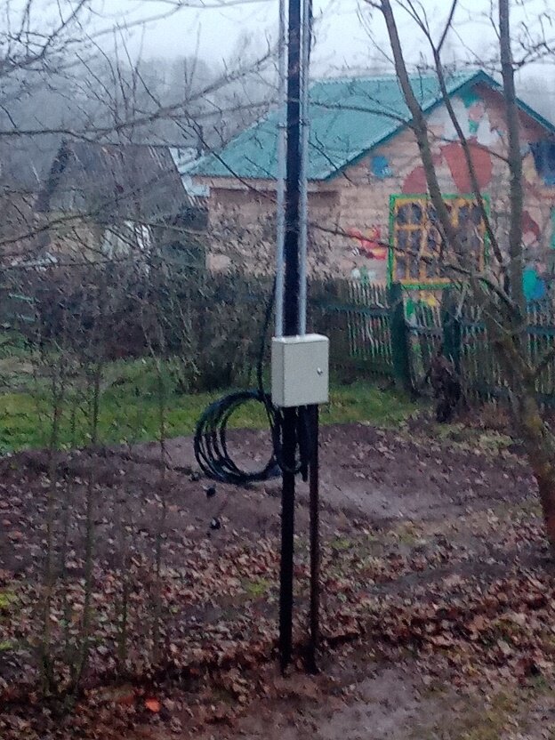 трубостойка учёта. Фото автора. Работа его же... :)