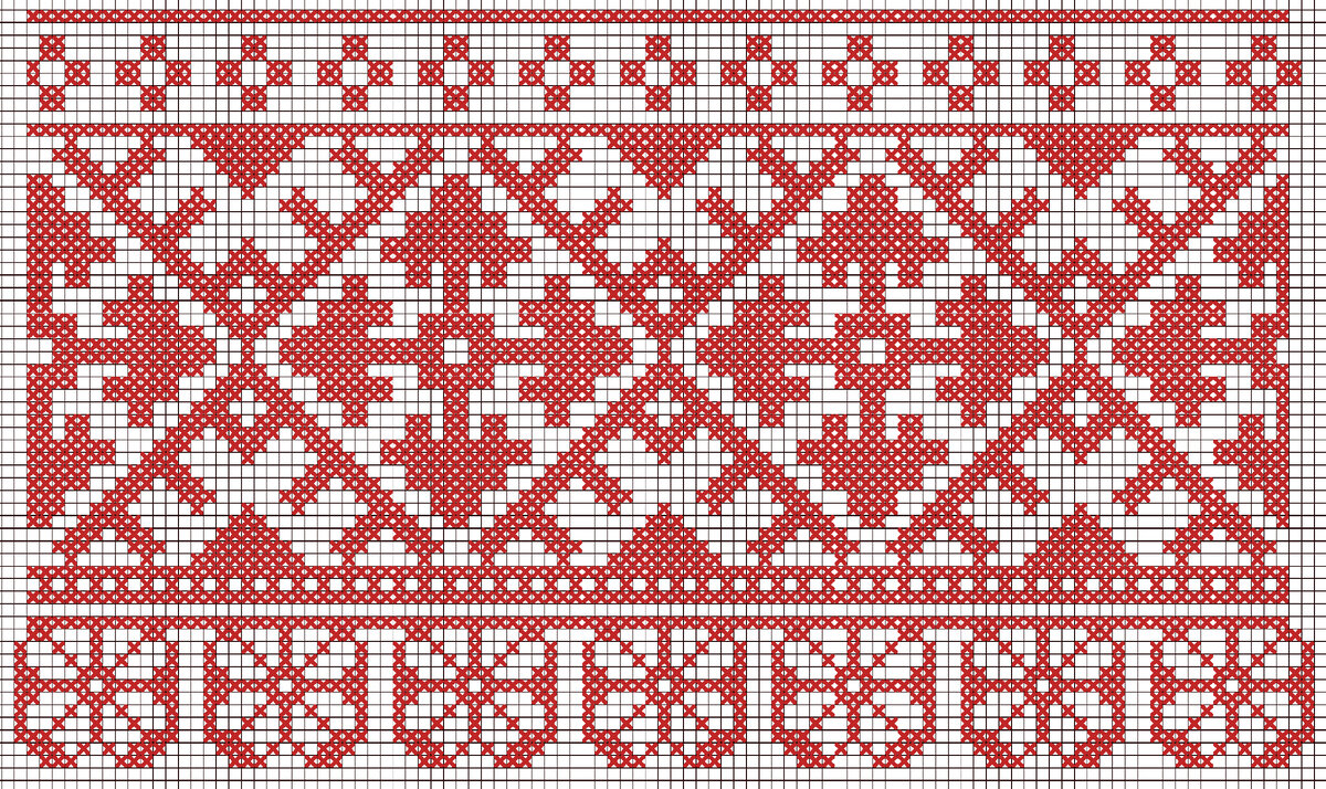 старинная схема для вышивки