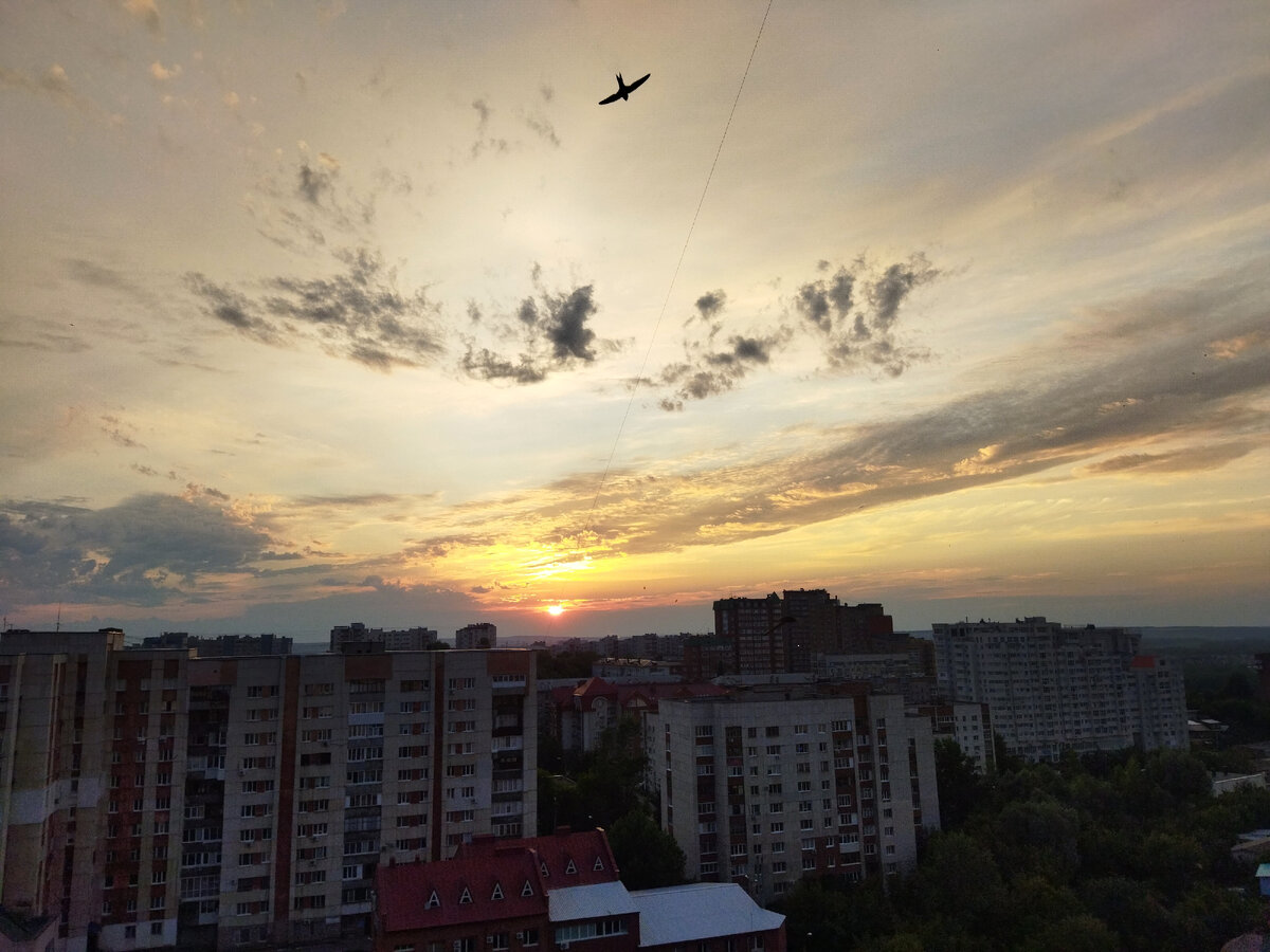 Закат за окном. 18 июля. 