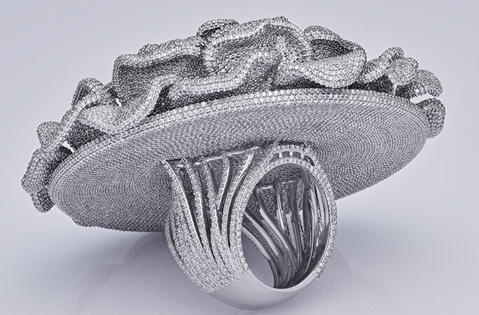    Кольцо индийской марки SWA Diamonds