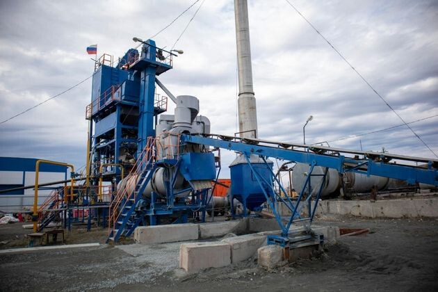    Асфальтобетонный завод в Салехарде Пресс-служба горадминистрации Салехарда