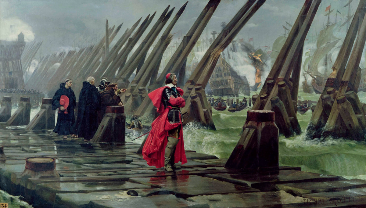 Осада Ла-Рошели. Картина французского художника Анри-Поля Мотта, написанная в 1881 году. 