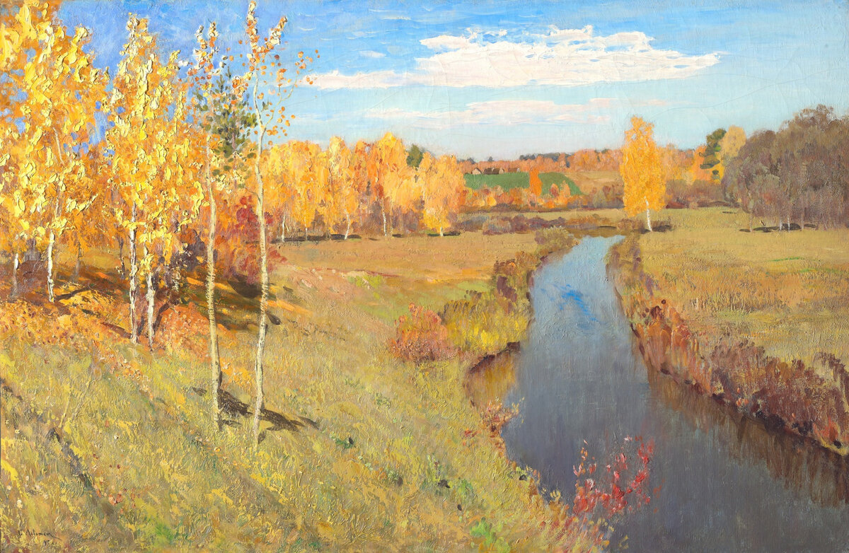 Источник: artchive.ru. Исаак Левитан «Золотая осень» (1895), 82×126 см, Государственная Третьяковская галерея