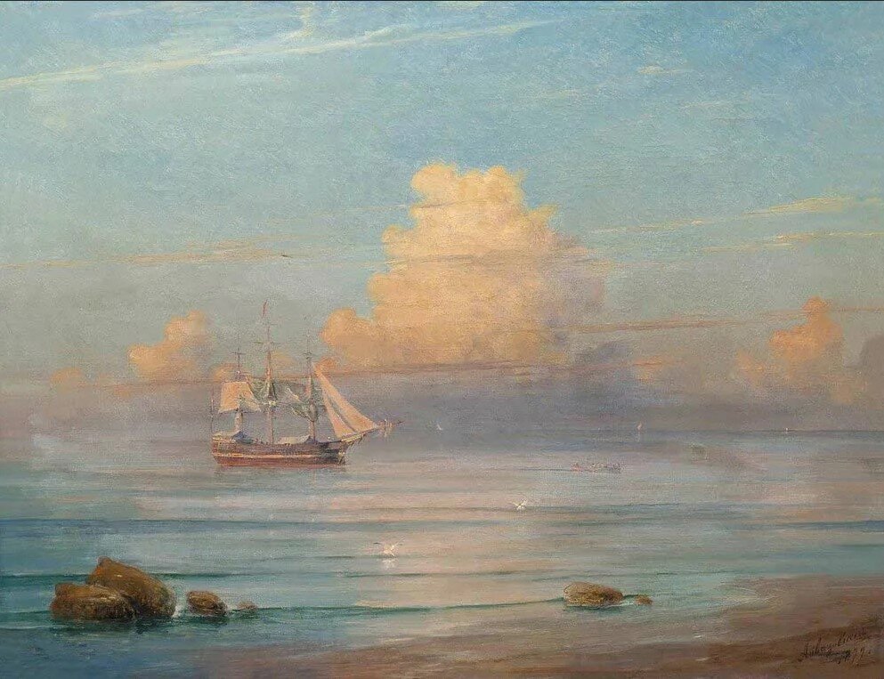 Морской вид. 1899 год. Иван Айвазовский.