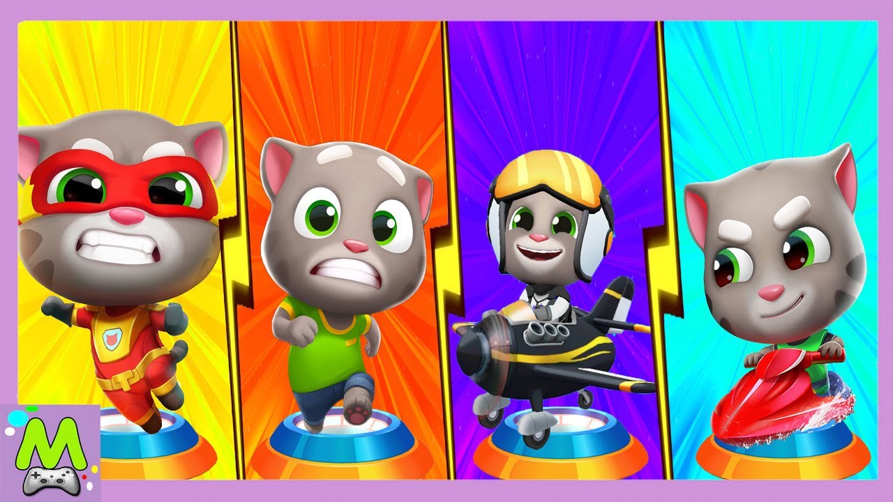 Talking Tom Hero Dash vs Tom Gold Run 2 vs Tom Fly Run vs Talking Tom  Jetski.Бегуны против Пилотов | Матвейкин Канал | Дзен