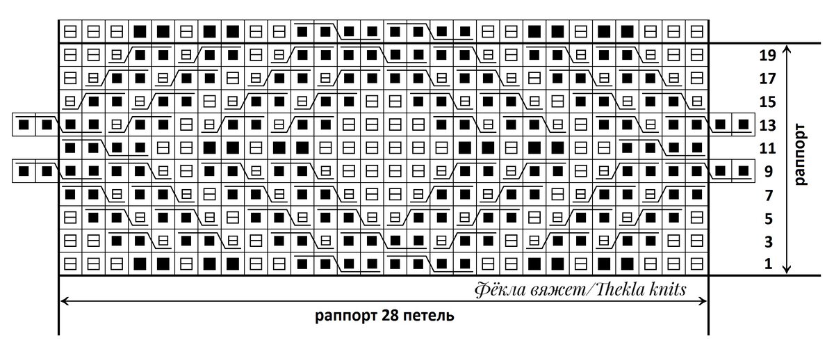 Схема узора 