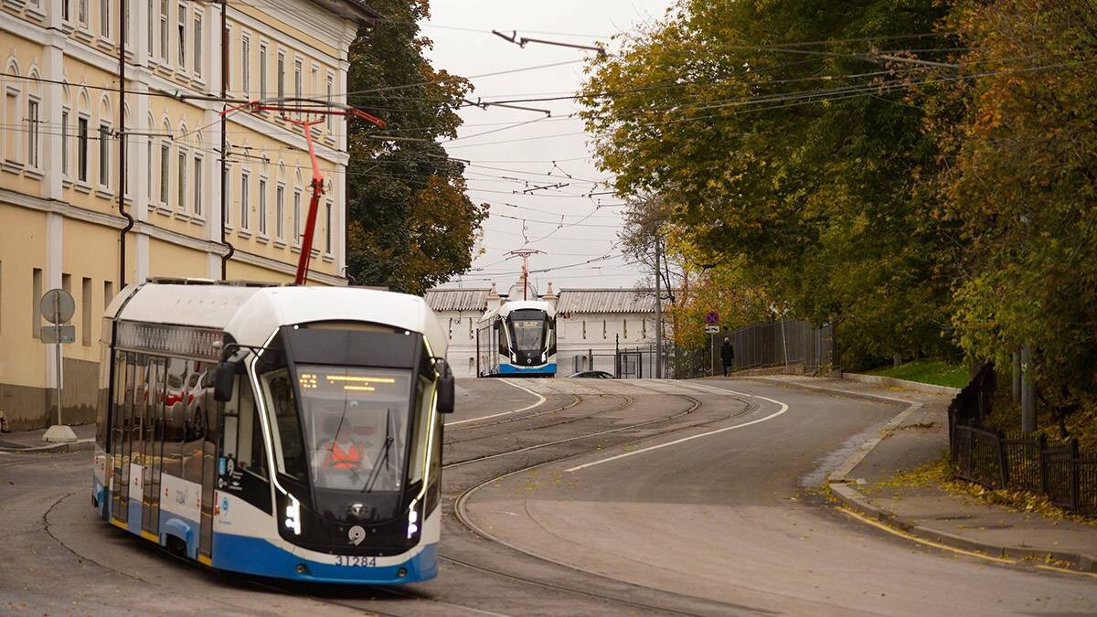 старая москва с трамваем