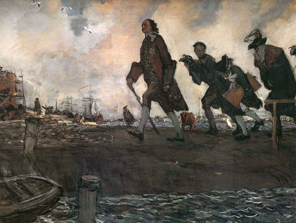 Валентин Серов. Петр I на строительстве Петербурга. 1907. Государственная Третьяковская галерея