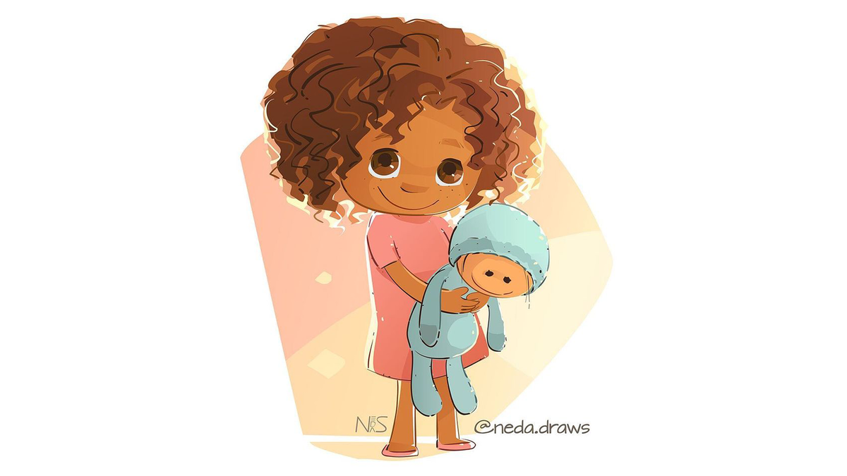 Рисунок Neda Sadreddin (@neda.draws)