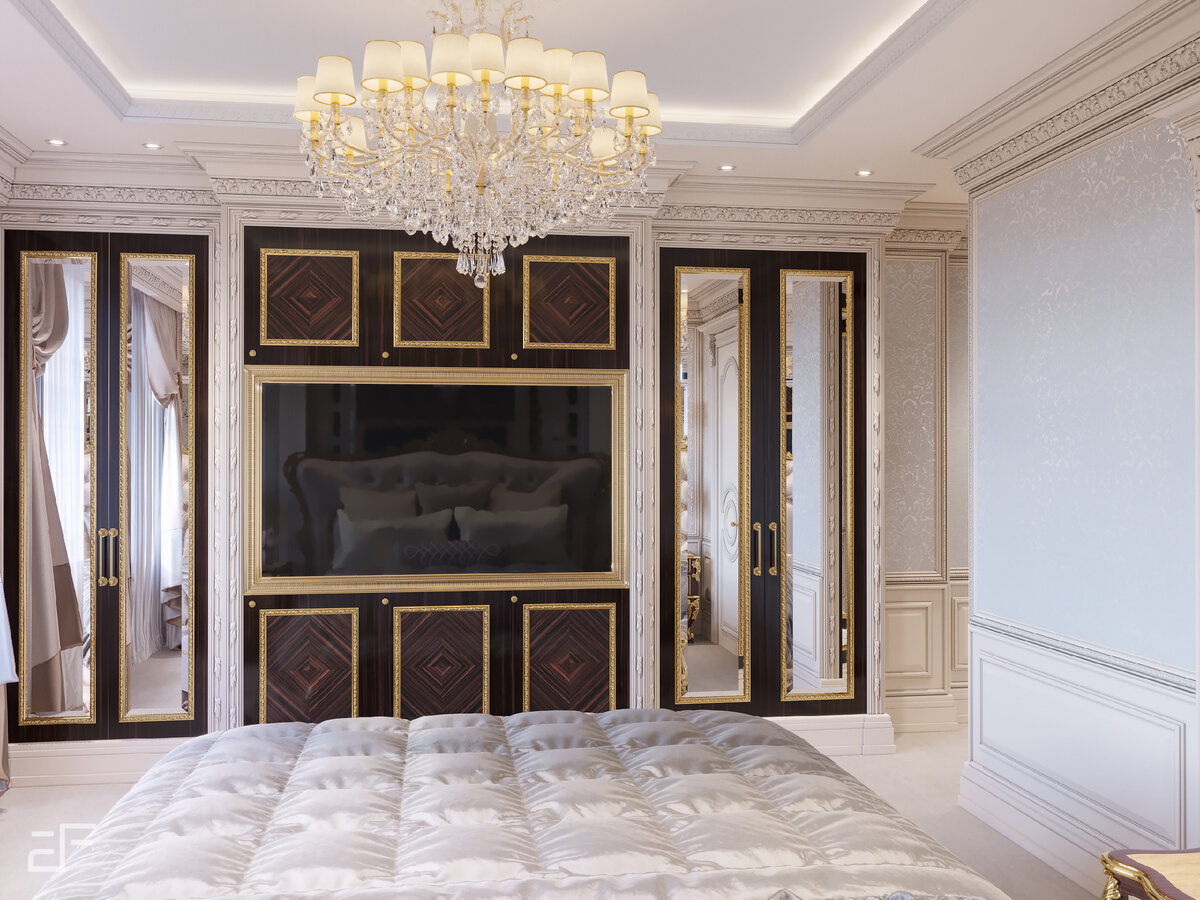 Интерьер гостевой спальни в классическом стиле