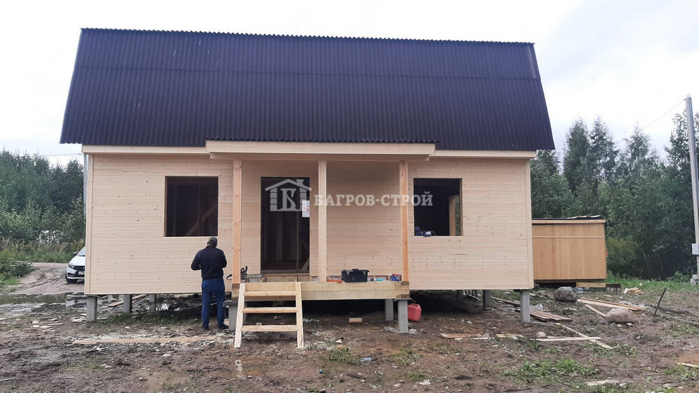 Фото построенного дома по проекту "Парамон"