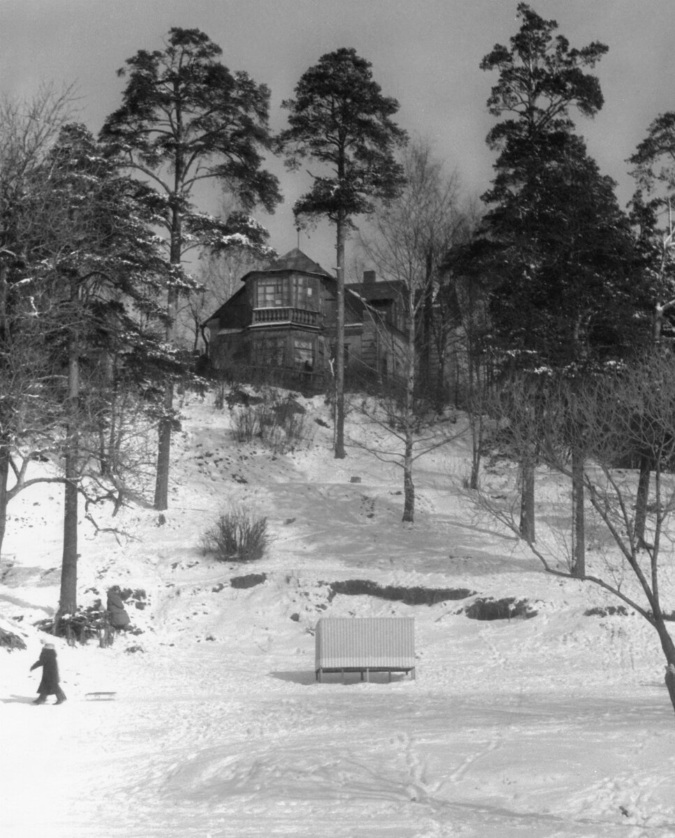 так дача выглядела со стороны озера в начале 1990-х. автор фото- Волков Алексей