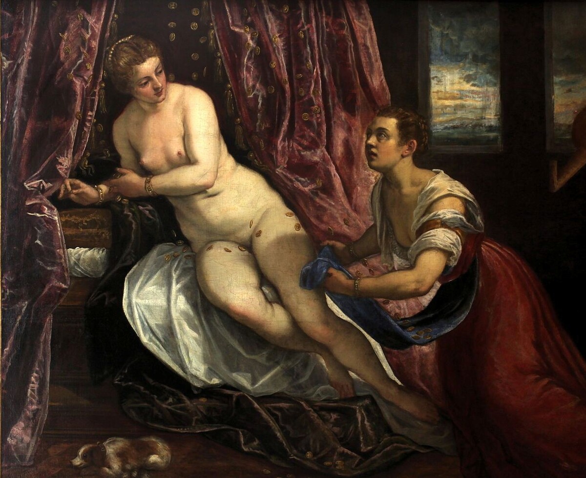 ТИНТОРЕТТО. ДАНАЯ. 1578 ГОД.