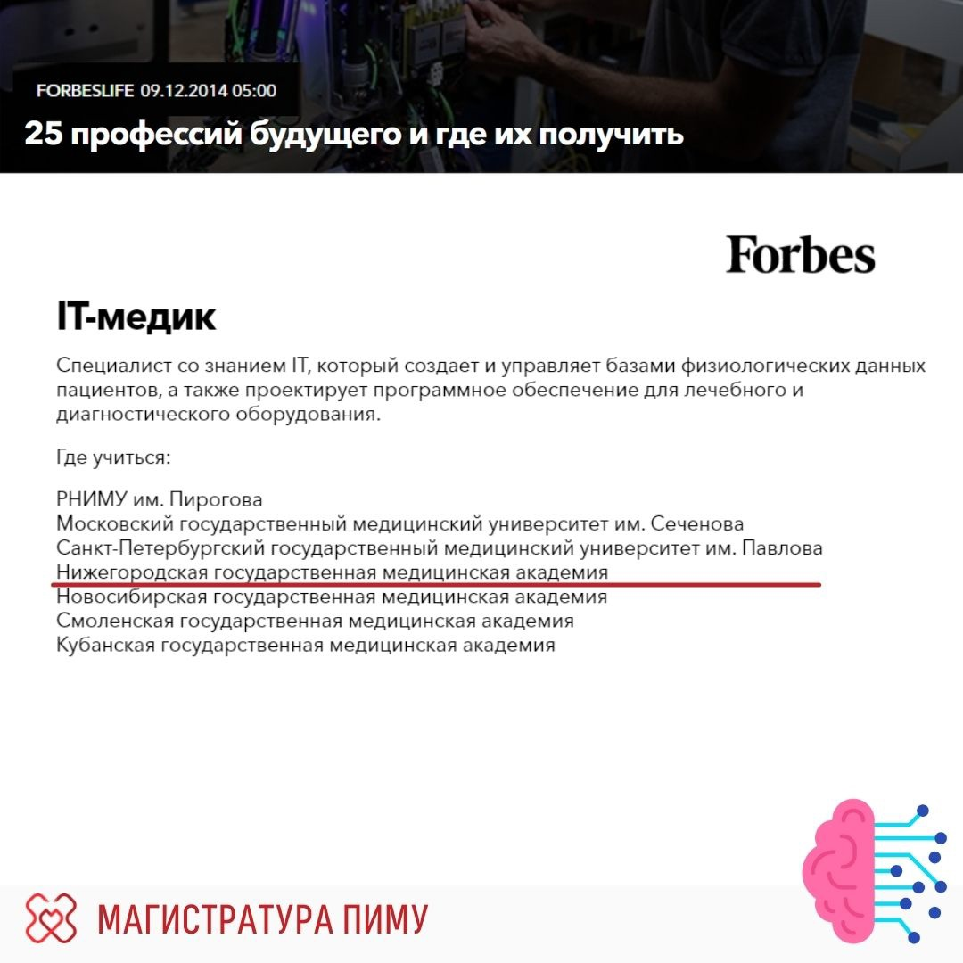 Магистратура ПИМУ