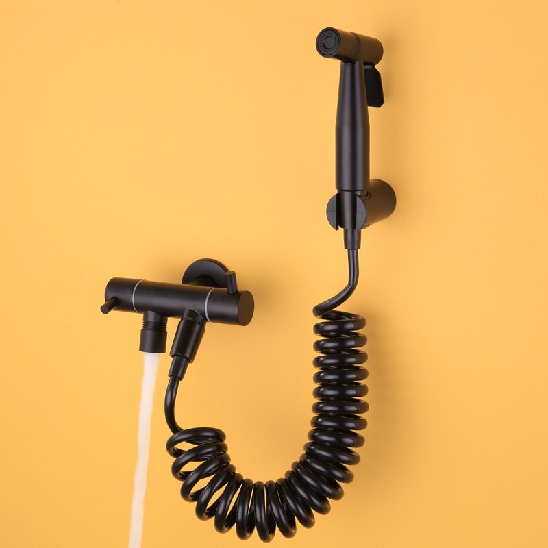 Гигиенический душ teska pulito (bkt68040) со смесителем,черный матовый