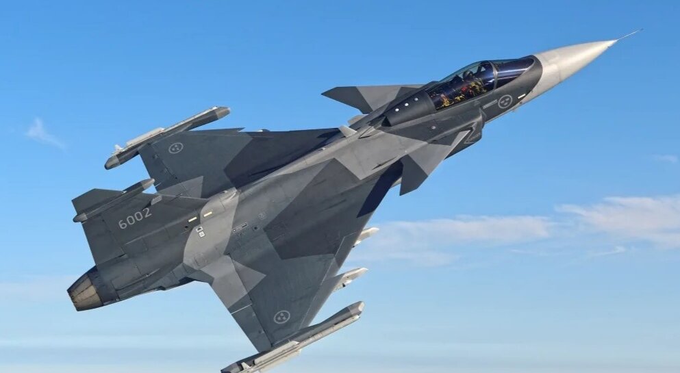 Saab JAS 39 Gripen E\F серии. Фото с сайта производителя, шведского концерна СААБ