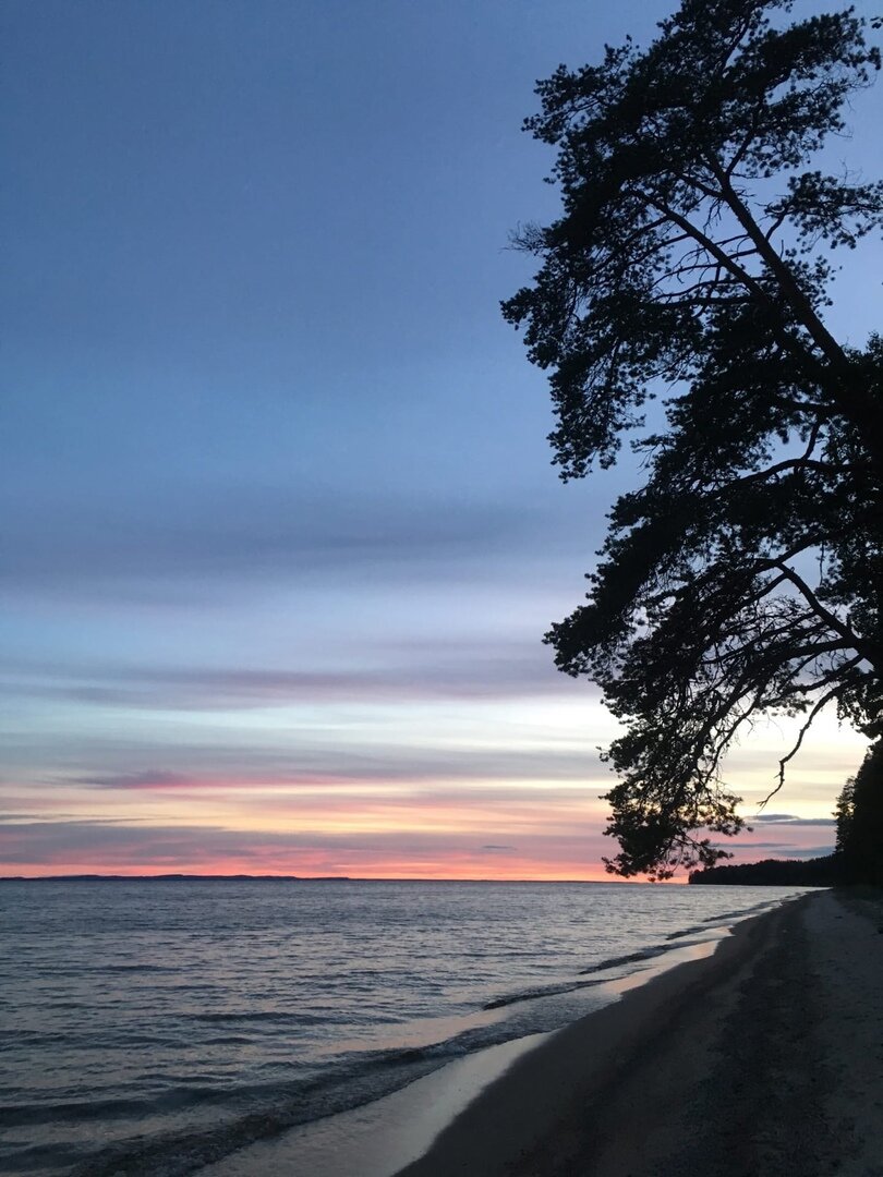 Вечер на Онежском озере. 